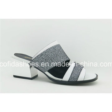 16 New Style Double Color Leather Slipewomen Shoes